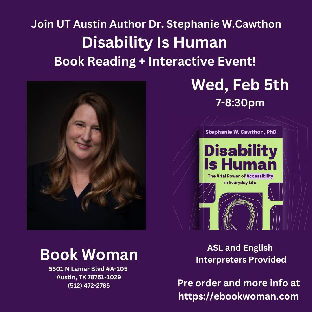 Disability Is Human Book Talk on February 5