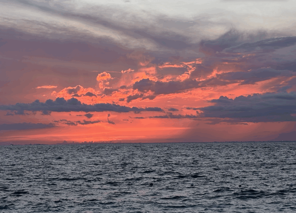 A Deep Orange Sunset